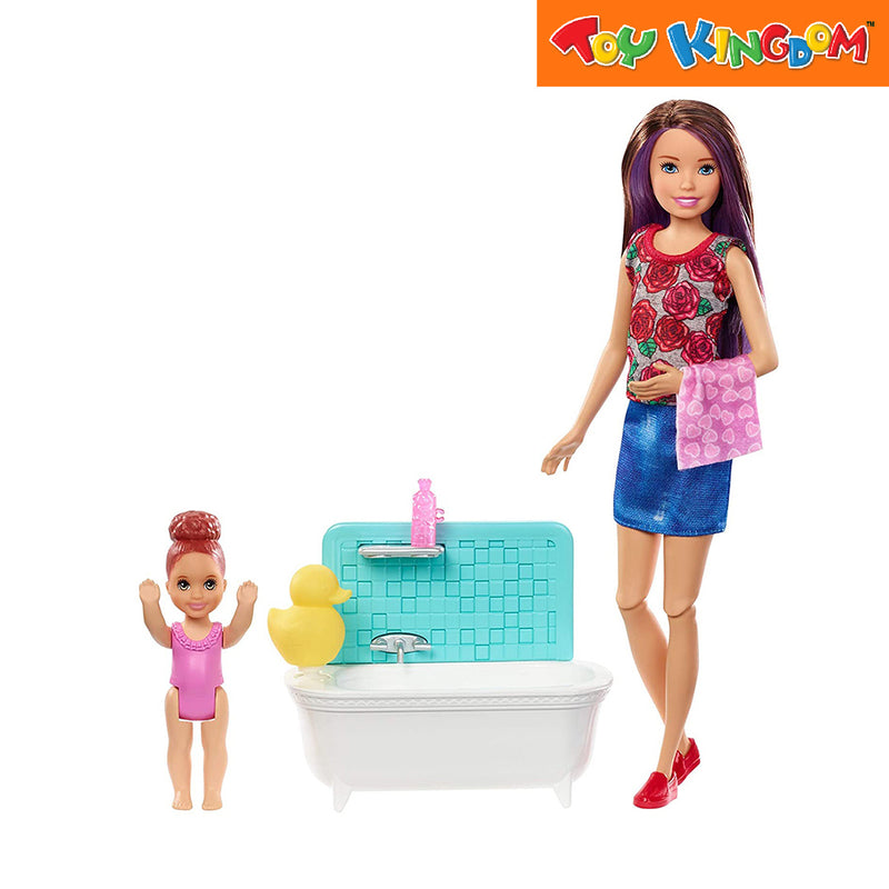 Barbie Babysitter Bath Time Playset